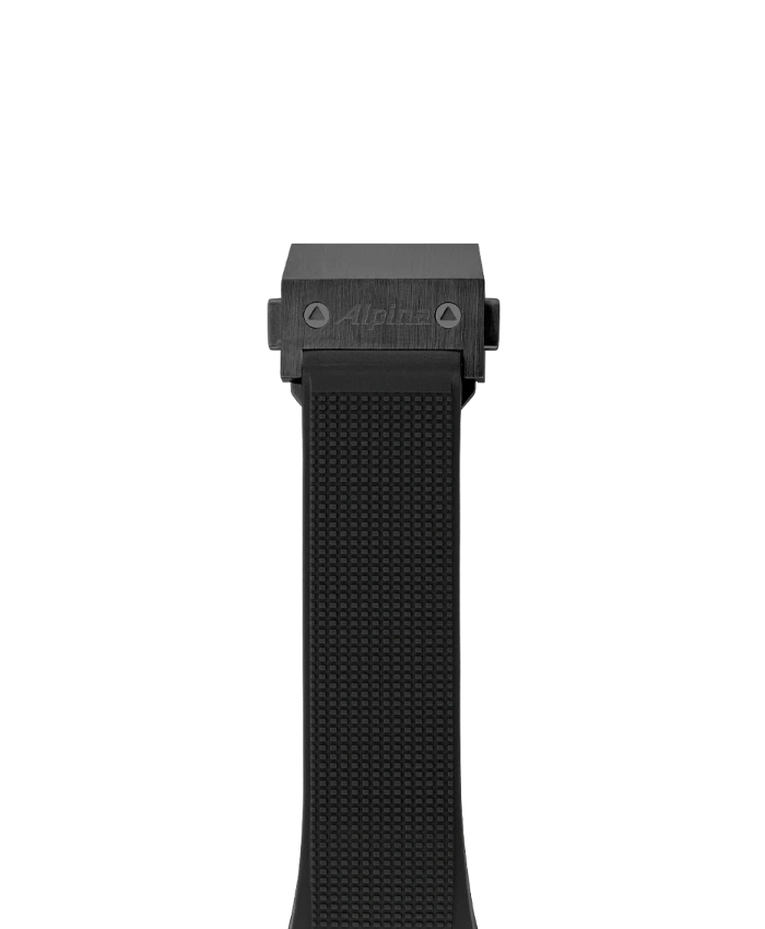 Black Rubber Strap - 21 mm