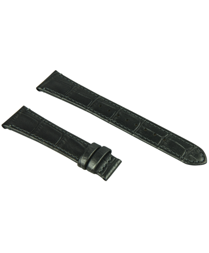 Short (70 + 113mm)  Charcoal Pearlized Alligator Grain (14mm)