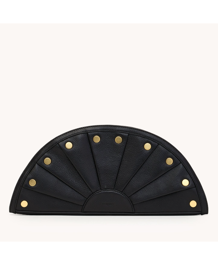 Shelley Clutch Black/Brushed Gold