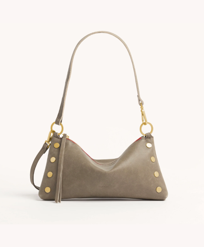 Kyle sml Pewter/Brushed Gold Red Zip