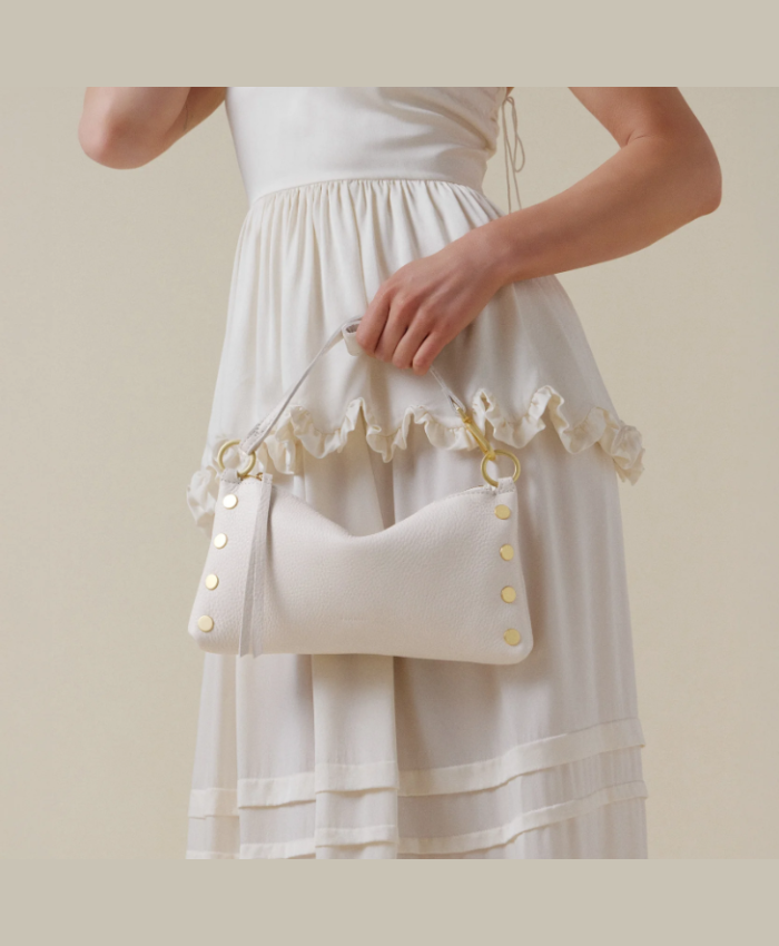 Kyle sml Calla Lily White/Brushed Gold