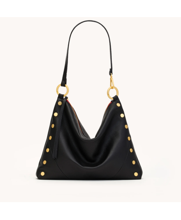 Kyle Lrg Black/Brushed Gold Red Zip