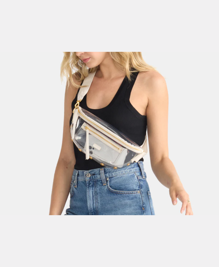 Charles Crossbody Clear Med Calla Lily White/Brushed Gold