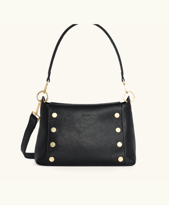 Bryant Med Black/Brushed Gold Red Zip