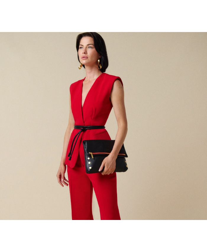 VIP lrg Black/Brushed Gold Red Zip