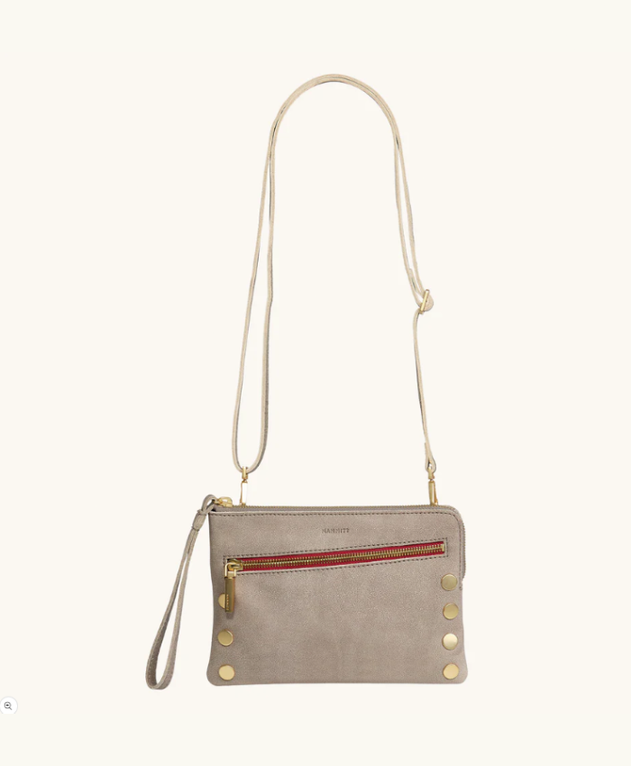 Nash sml Pewter/Brushed Gold Red Zip