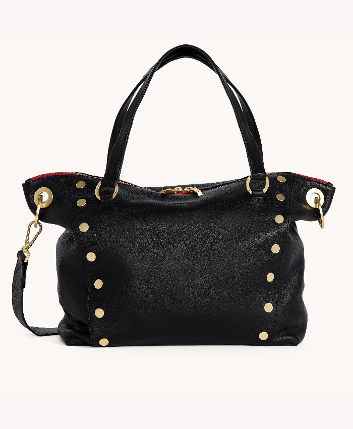 Daniel lrg Black/Brushed Gold Red Zip