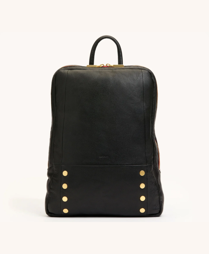 Hunter Backpack lrg Black/Brushed Gold Red Zip