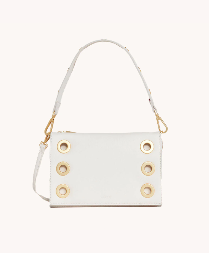 Montana Clutch sml Calla Lily White/Brushed Gold