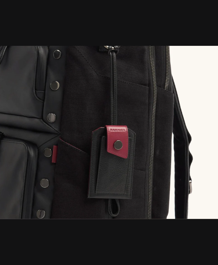 Larkspur Luggage Tag Black/Gunmetal