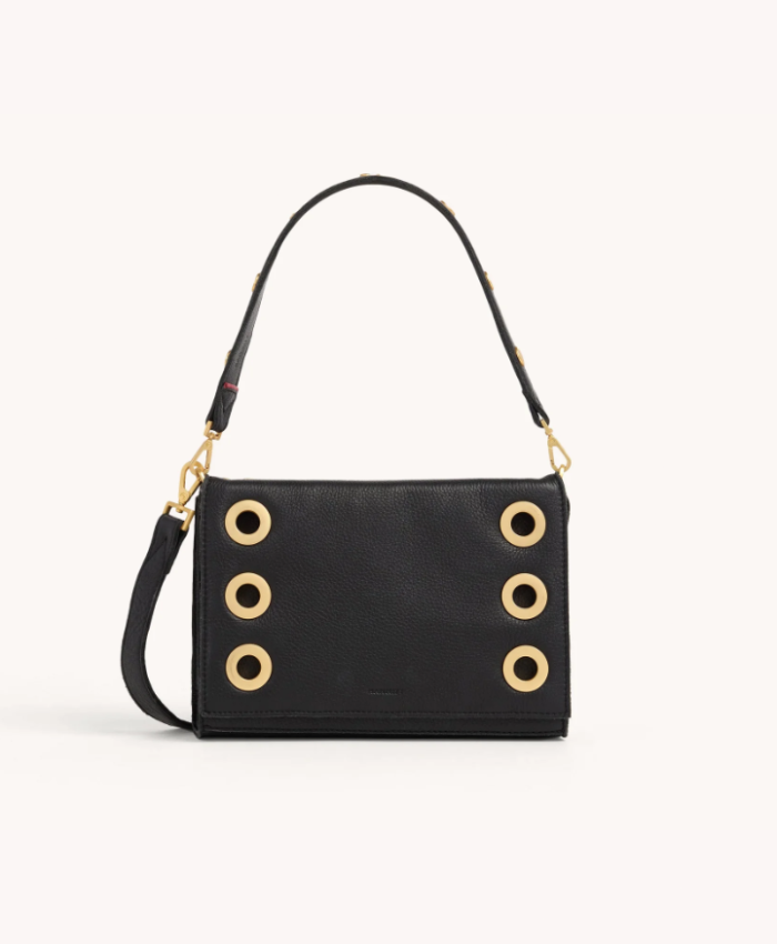 Montana Clutch sml Black/Brushed Gold