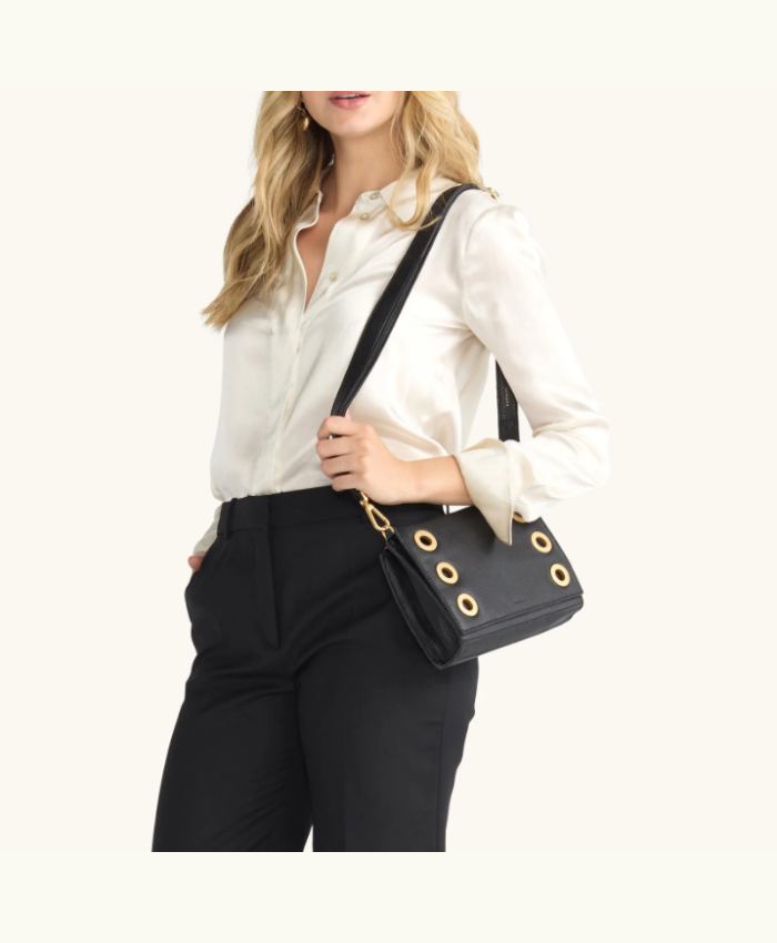 Montana Clutch sml Black/Brushed Gold