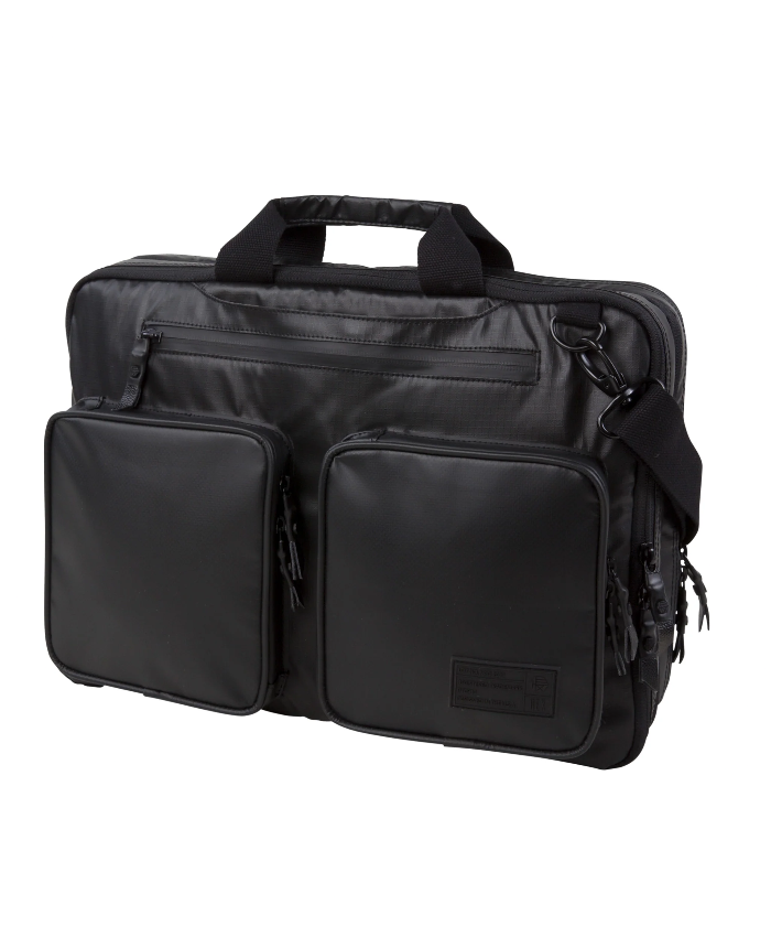 NERO EXPANDABLE BRIEFCASE BLACK RIPSTOP