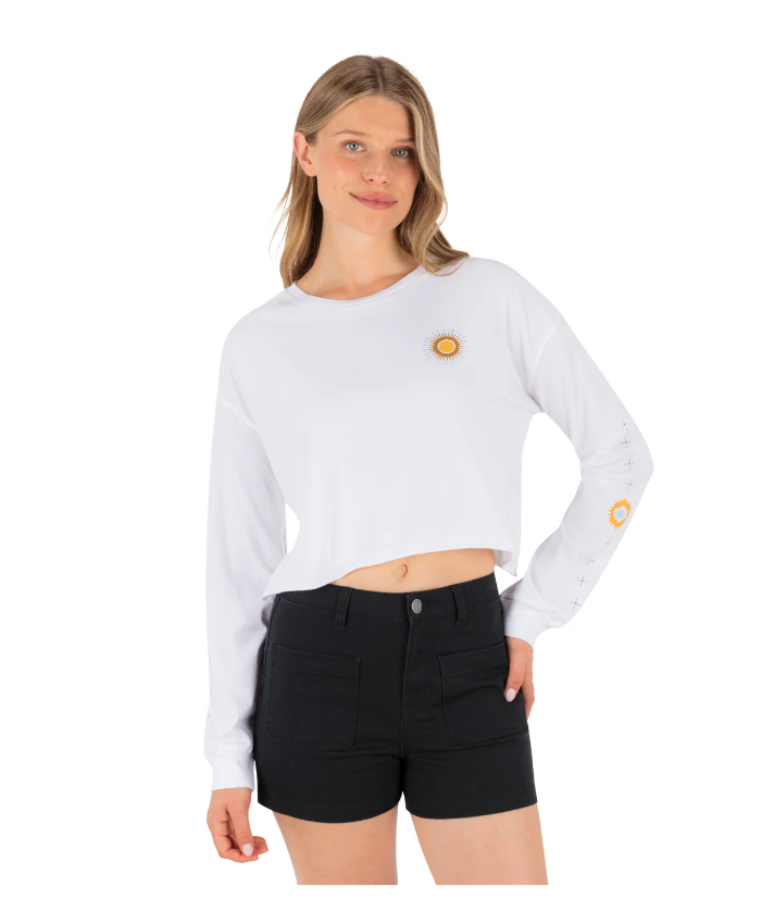 Eagles High Long Sleeve Crop Tee