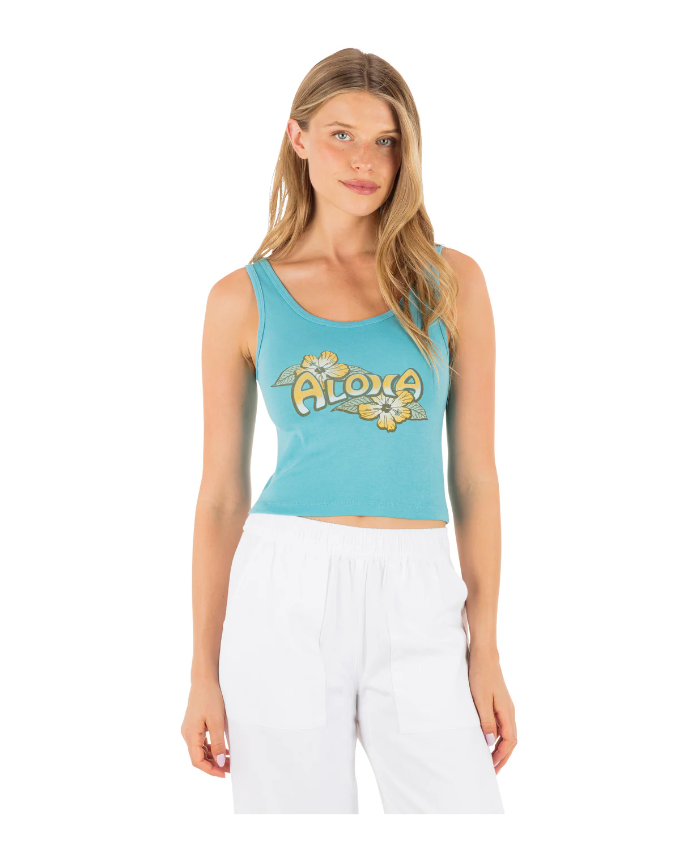 Aloha Scoop Crop Tank