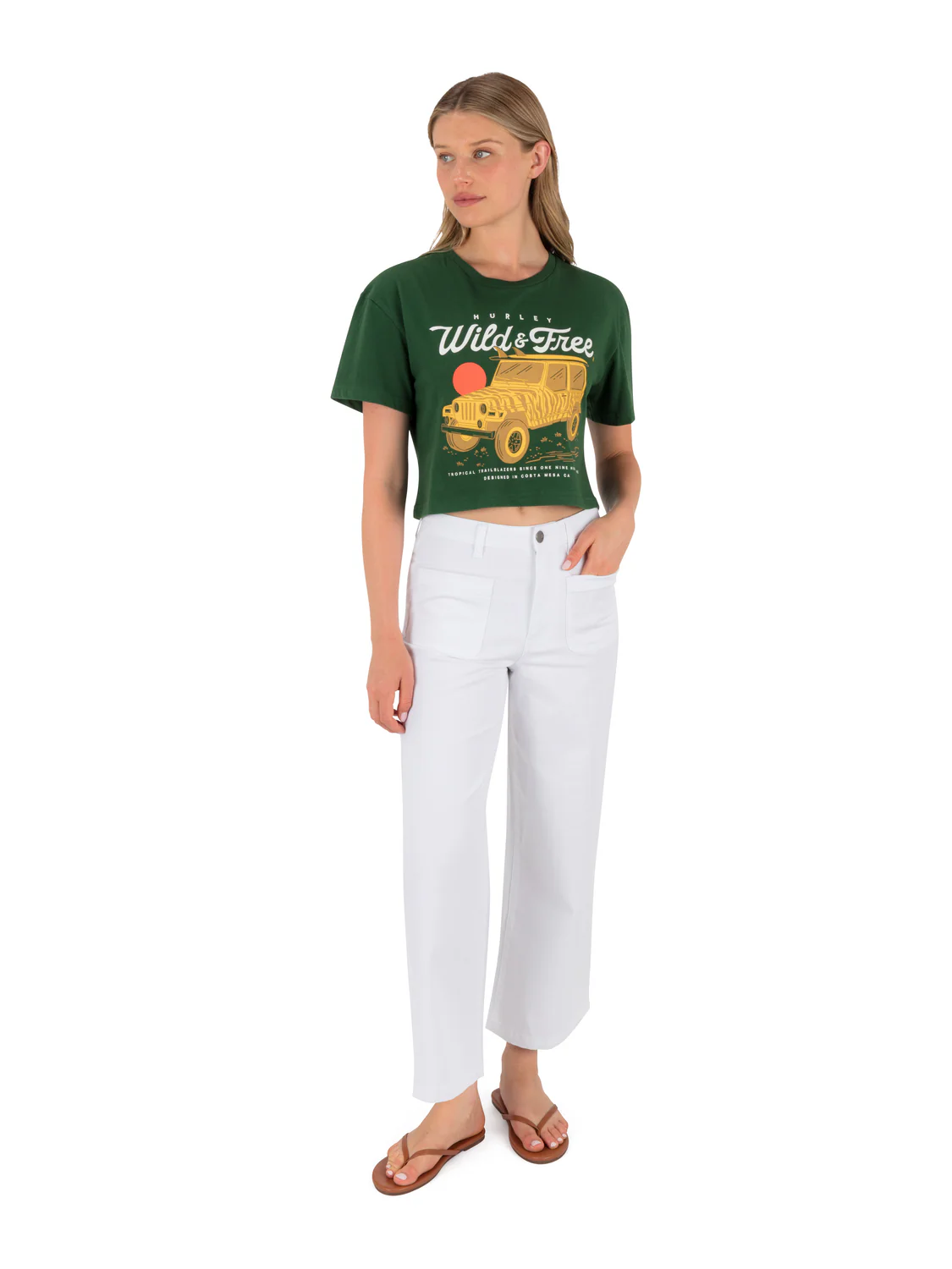 Wild And Free Boxy Crop Tee