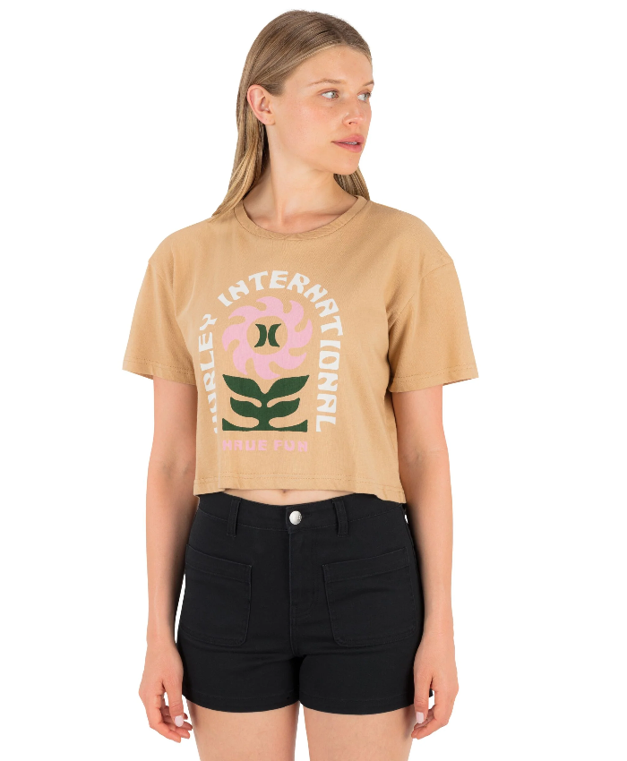Blossom Boxy Crop Tee