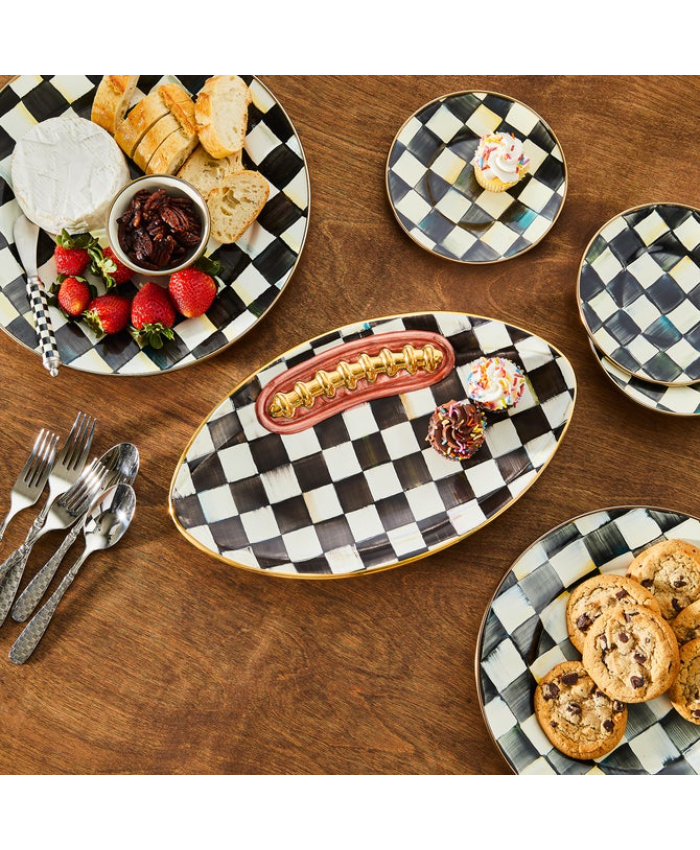 Courtly Check Football Platter