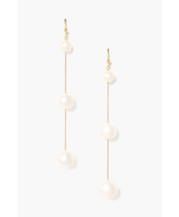 Tiered Floating Pearl Earrings