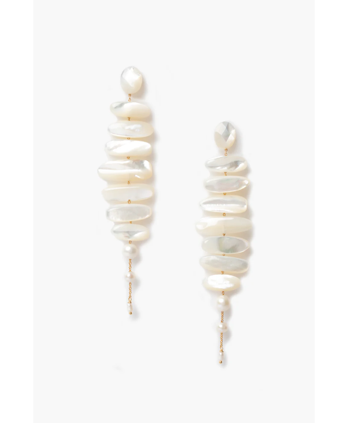 Mizumi Earrings White MOP