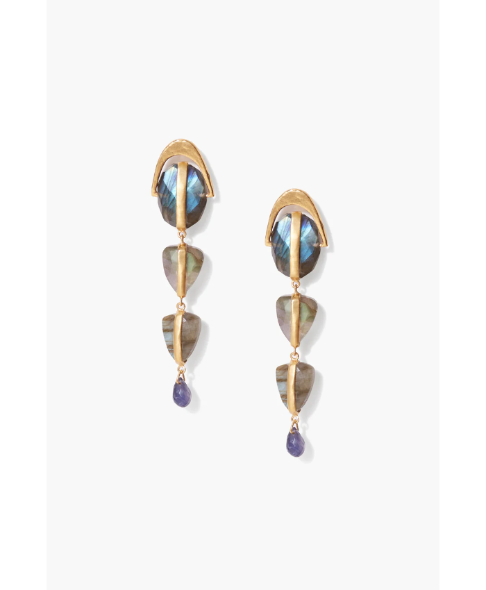 Labradorite Mix Rise Earrings