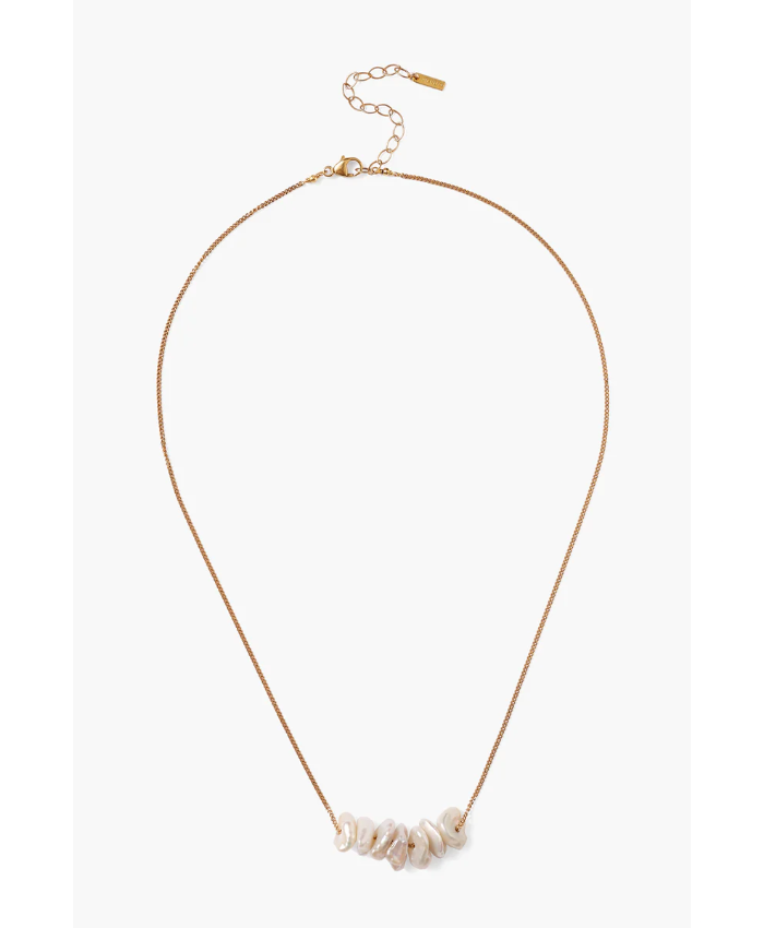 Anini Pearl Necklace Gold