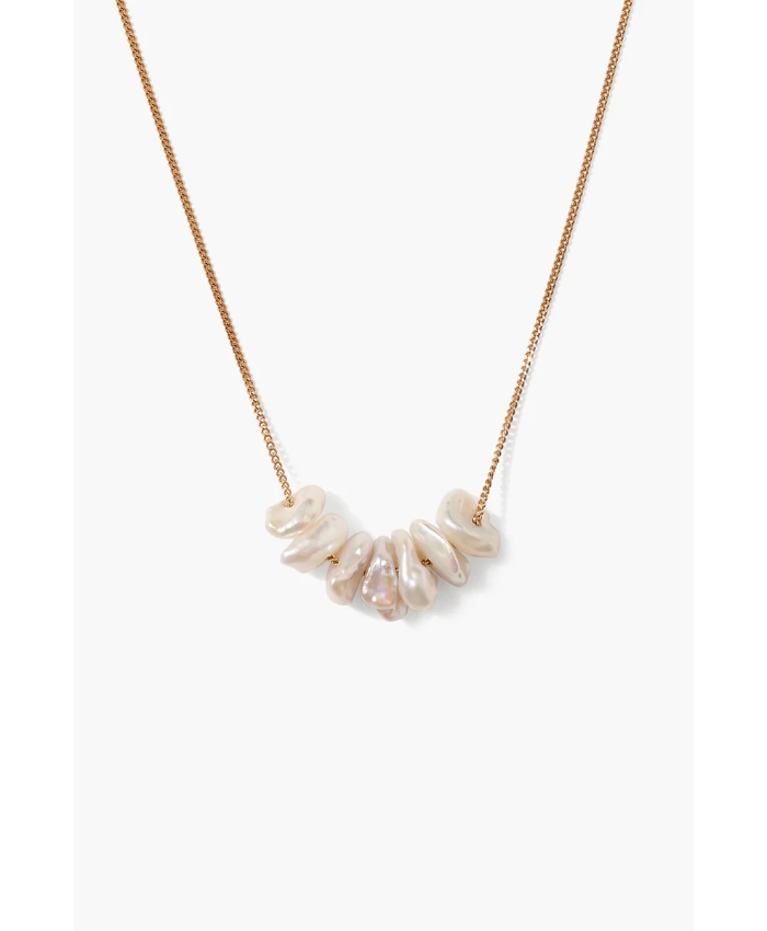 Anini Pearl Necklace Gold