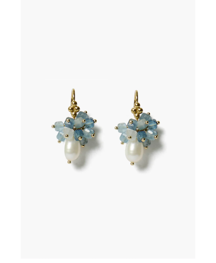 Firework Earrings Aquamarine