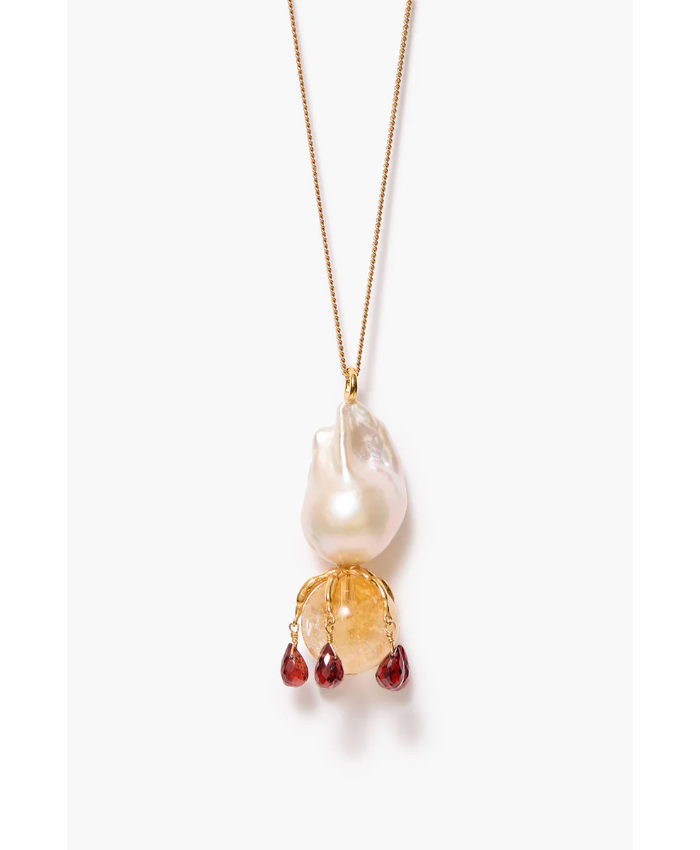 Lark Drip Necklace Citrine
