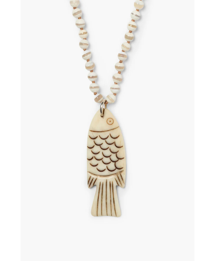 Shoal Necklace White Agat