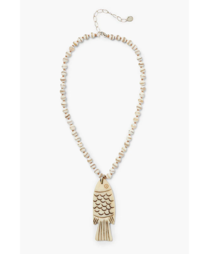 Shoal Necklace White Agate