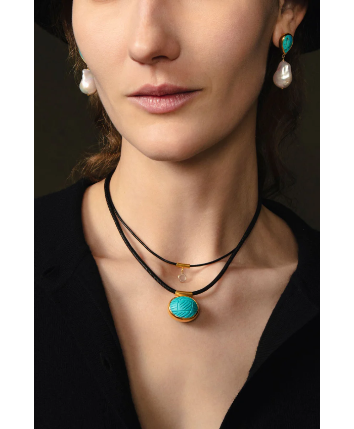 Mirage Cord Necklace Yellow Gold