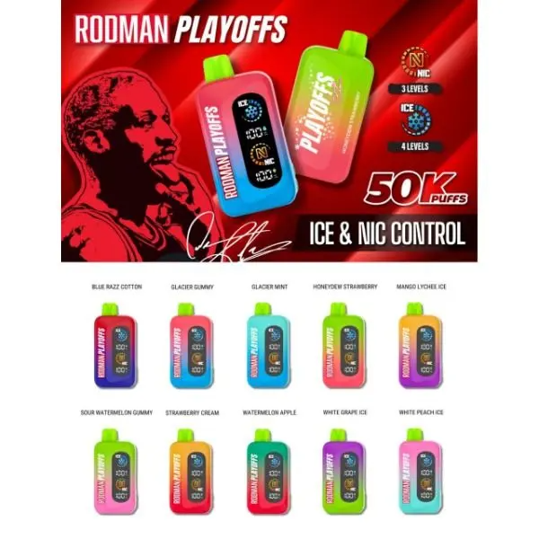 Rodman Playoffs 50k ICE-MINT-CTRL Disposable Device