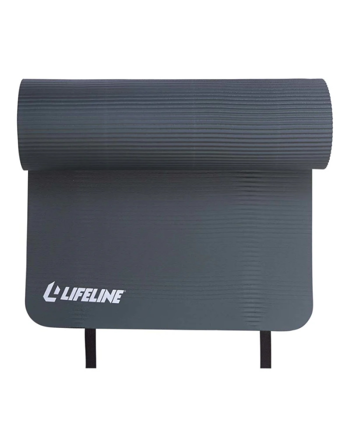 Lifeline Exercise Mat Pro - Extra Thick - Double-Sided With 5/8