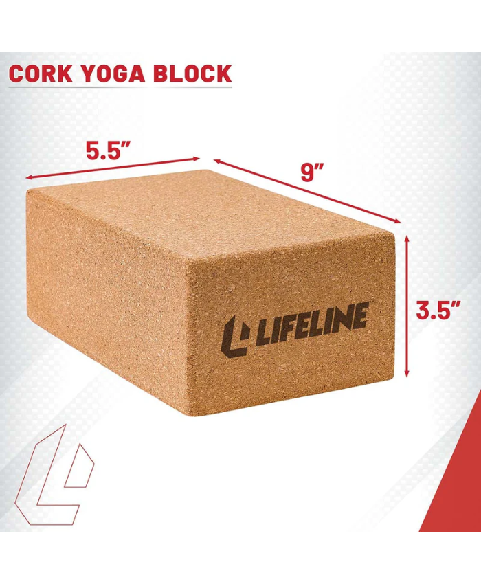 Lifeline Fitness Cork Yoga Blocks