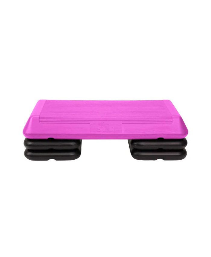 The Step Circuit Size Platform With Four (4) Freestyle Risers - Pink
