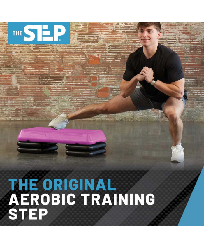 The Step Circuit Size Platform with Four (4) Freestyle Risers - Pink