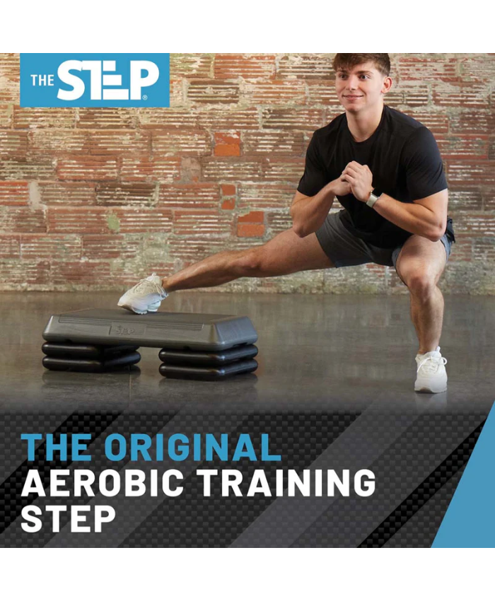 The Step Circuit Size Platform With Four (4) Freestyle Risers - Grey