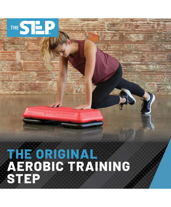 The Step Circuit Size Platform With Two (2) Freestyle Risers - Red