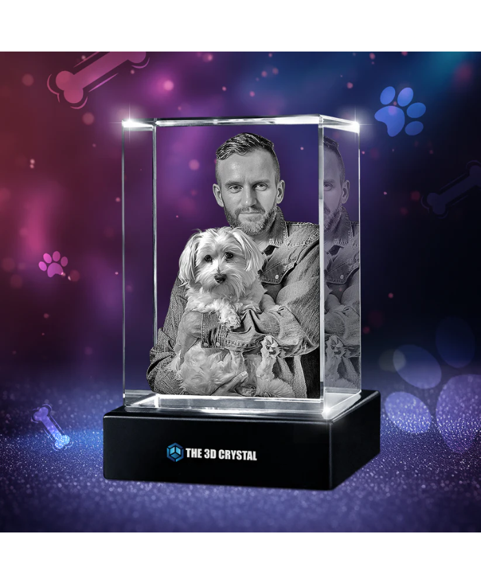 3D Crystal Pet Cube