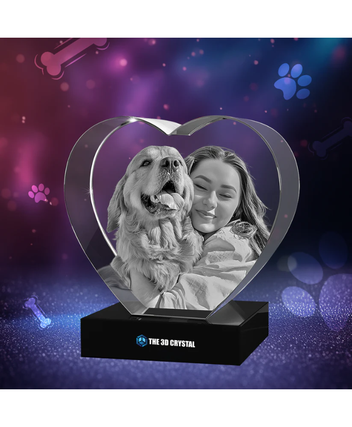 3D Crystal Pet Heart