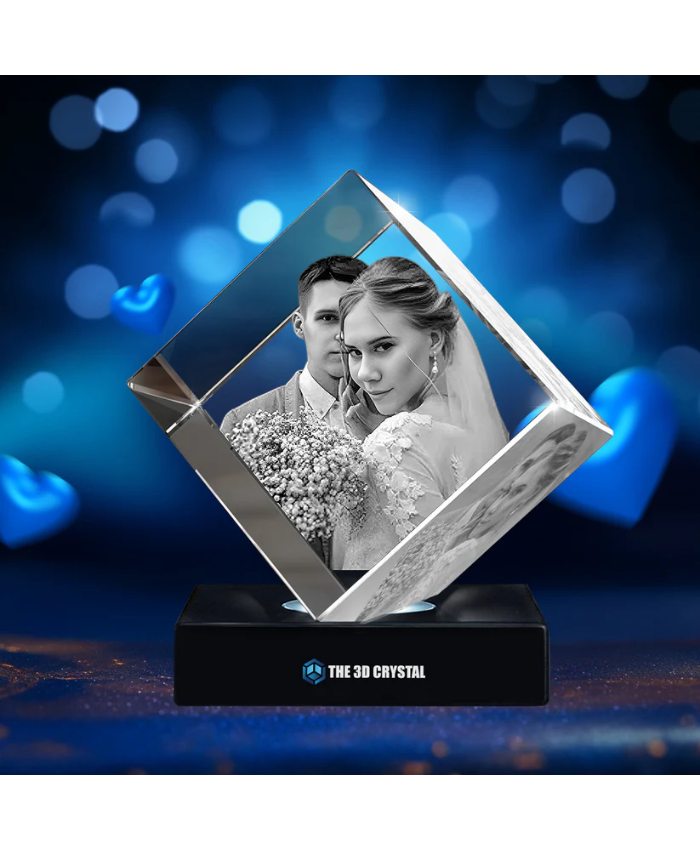 3D Diamond Crystal Wedding Day's Gift