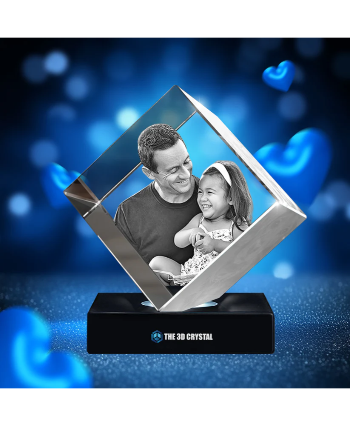 3D Diamond Crystal Father's Day Gift