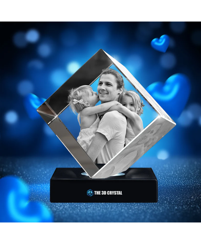 3D Diamond Crystal Father's Day Gift
