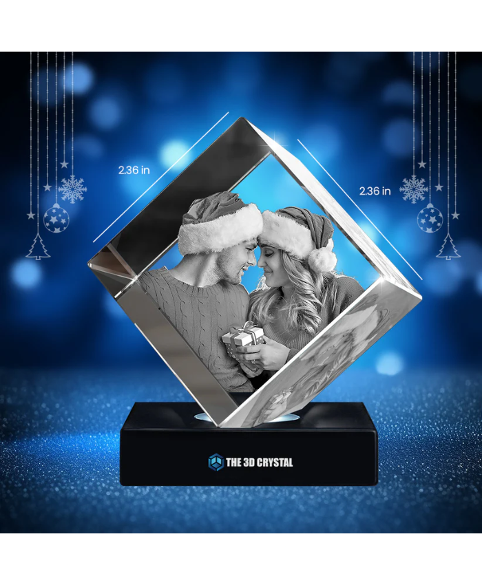 3D Diamond Crystal For Christmas Day Gift