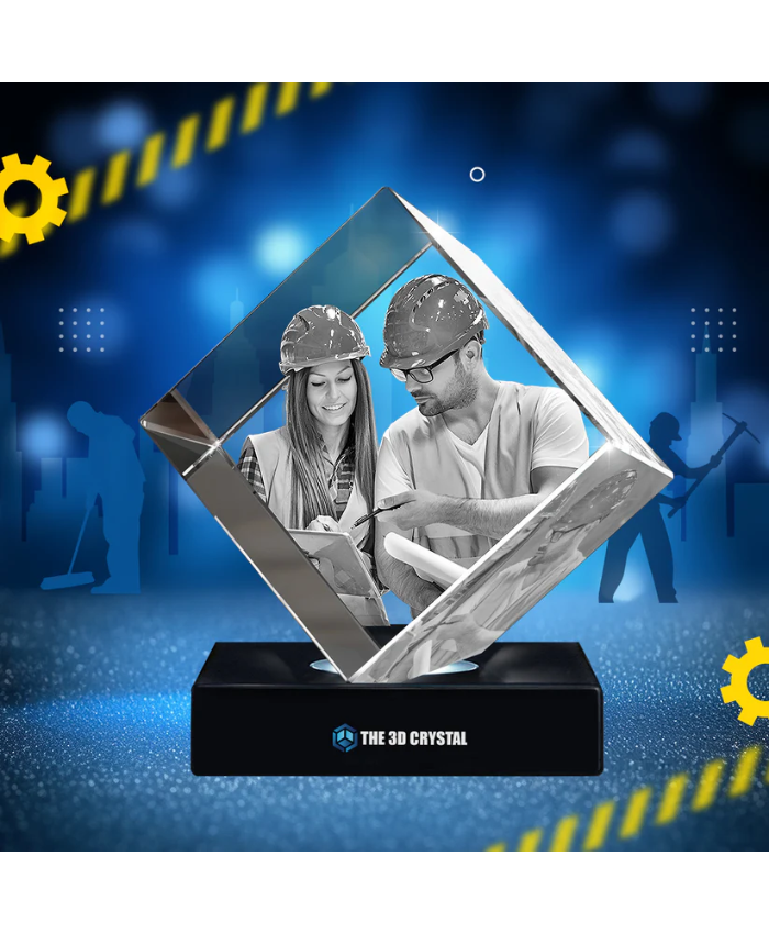 3D Diamond Crystal For Labour Day Gift