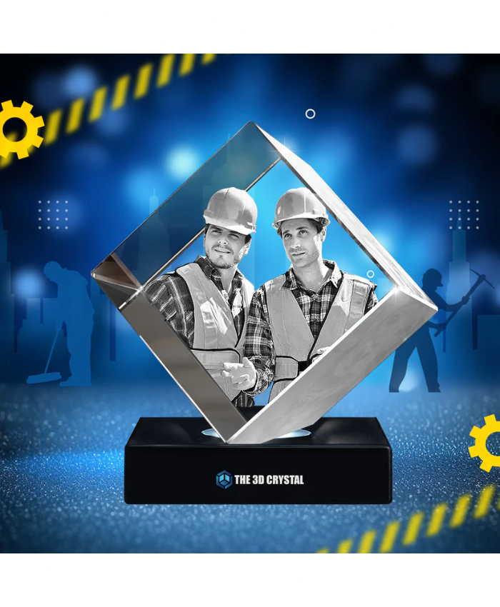 3D Diamond Crystal For Labour Day Gift