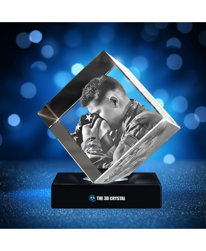 3D Diamond Crystal For Memorial Day