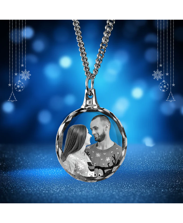 Christmas 3d Crystal Roun