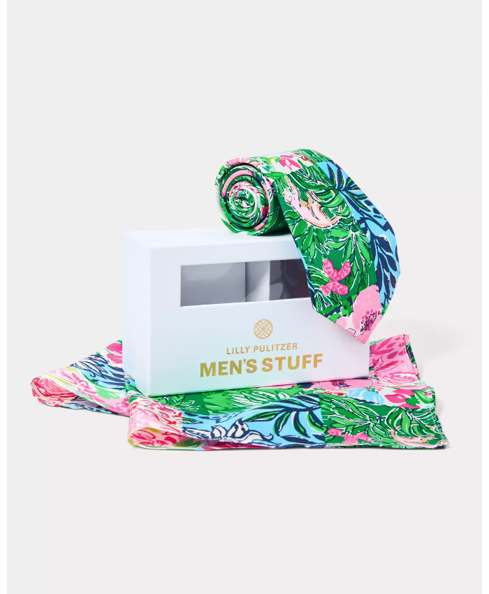 Men's Stuff Tie and Pocket Square Set